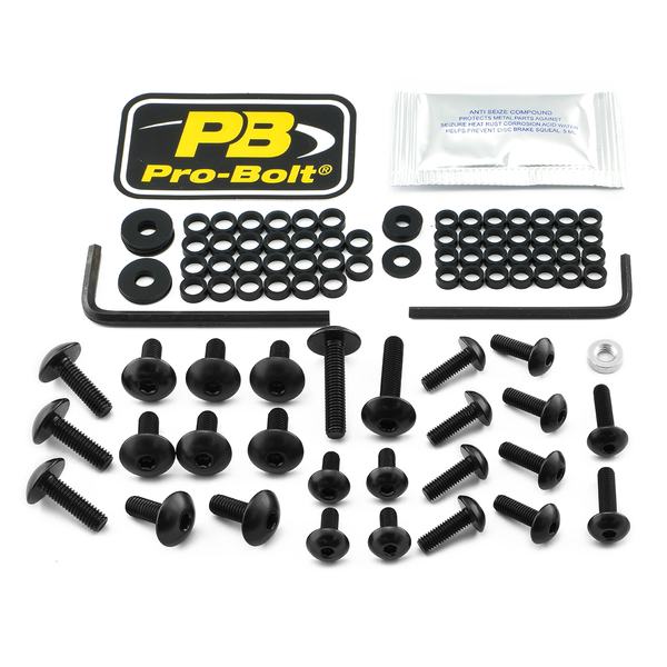 Fairing Bolt Kit For Kawasaki Black, 1, nordicamoto.ro