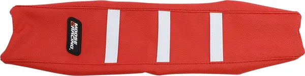 MOOSE RACING Ribbed Seat Cover Red -0