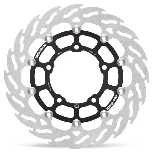 Flame Series Floating Rotor Black, Silver-1