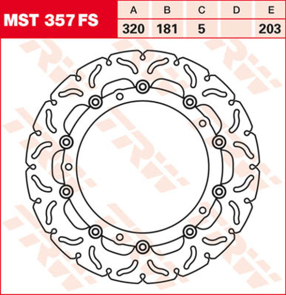 Contoured Floating Brake Rotor Titan, 3, nordicamoto.ro