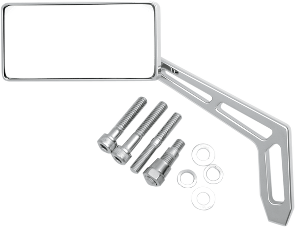 Billet Aluminum Mirrors With Clear Glass Silver, 2, nordicamoto.ro