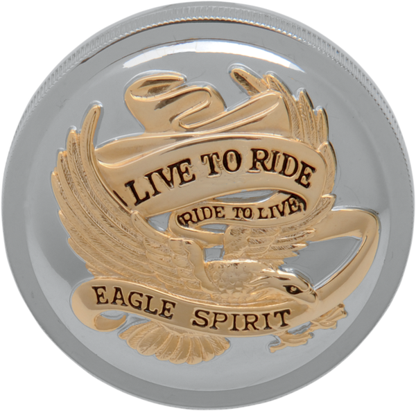 (r)live To Ride(r) Gas Cap Gold, 1, nordicamoto.ro