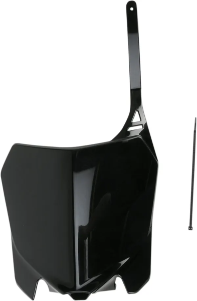Replacement Front Number Plate Black-0