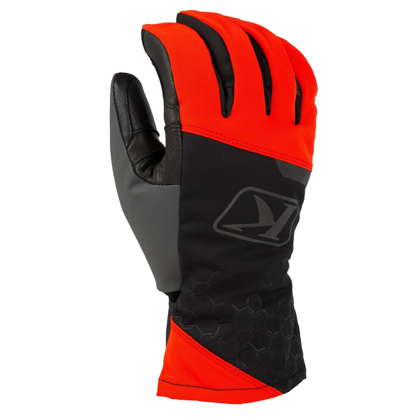 Manusi Snowmobil Klim Powerxross Insulated Black - Fiery Red-1
