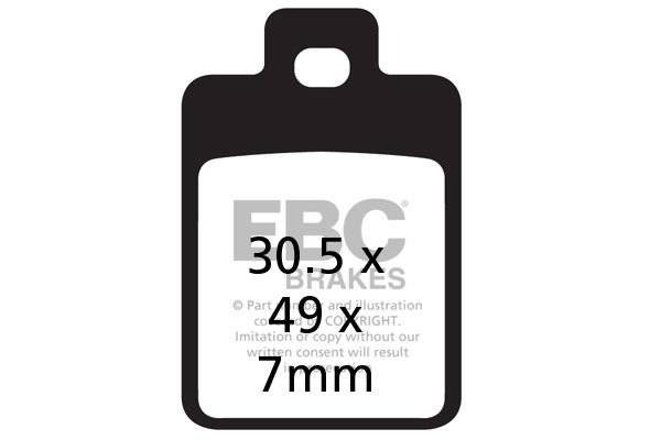 Sfa Series Organic Scooter Brake Pads, 1, nordicamoto.ro