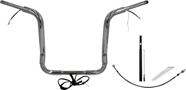 Plug & Play Ez Install 1-1/2(r) Round Top Handlebar Kit Silver, 1, nordicamoto.ro