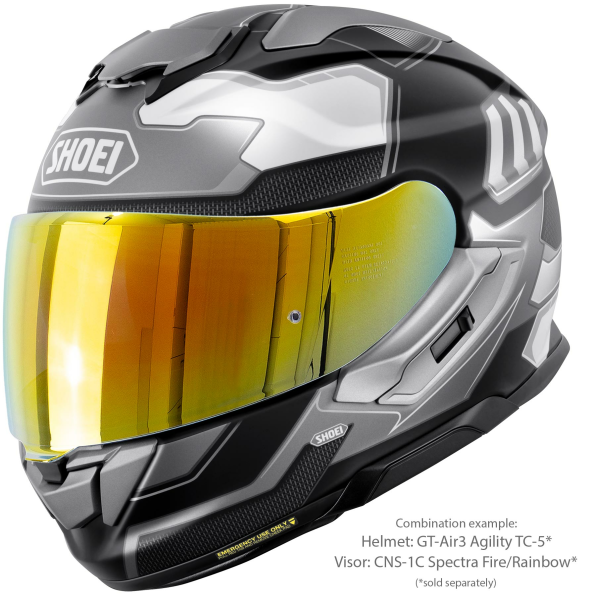 Casca integrala SHOEI GT-AIR3 AGILITY TC-5 Alb/Negru Mat XXL-1