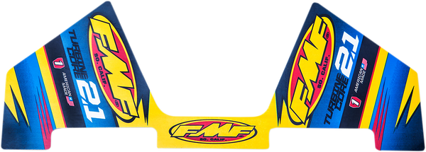Fmf Exhaust Replacement Decal Blue, Yellow