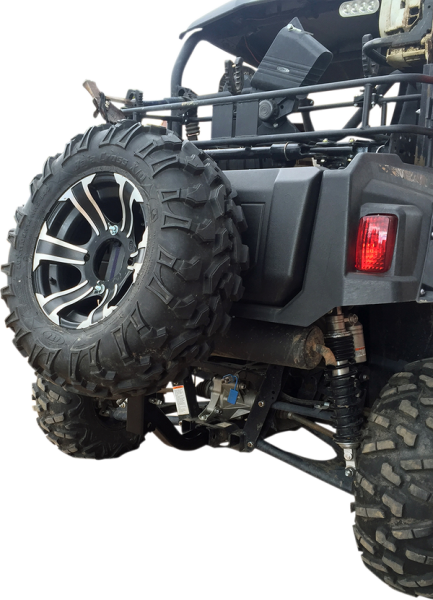 Receiver Hitch Spare Tire Mount Black -0