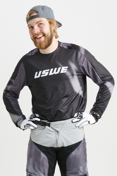 Tricou USWE Kalk Off-Road Black-4