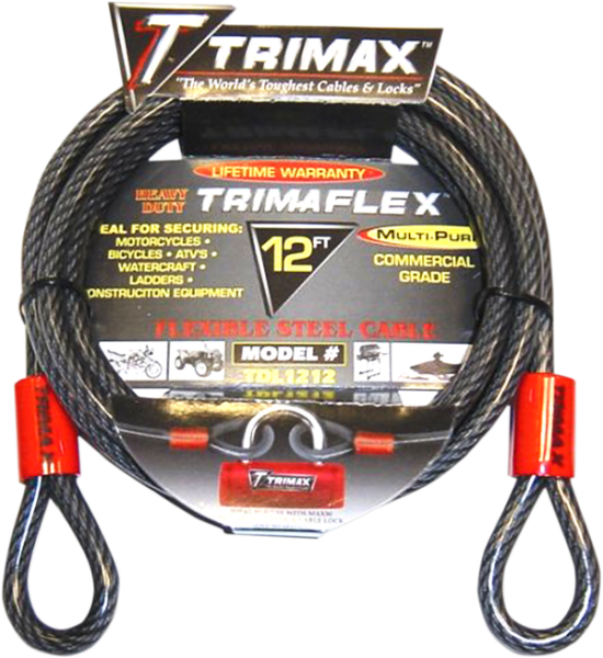 Trimaflex Max Security Braided Cable Black, 1, nordicamoto.ro