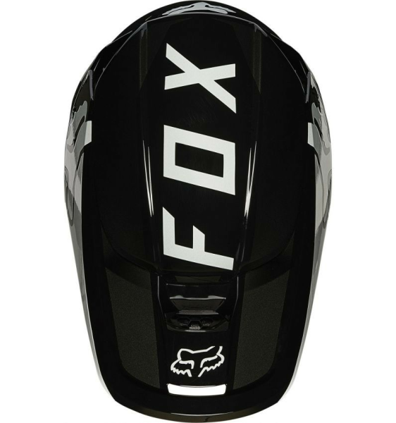 Casca Fox V1 Plaic Black/White-0
