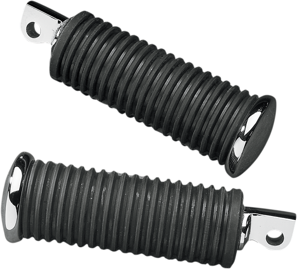Rubber Vibration-absorbing Passenger Footpegs Black Small, 1, nordicamoto.ro