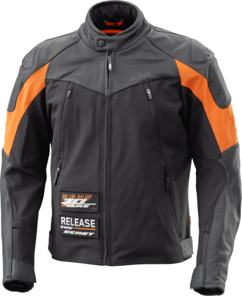 Geaca piele KTM Duke Black/Orange