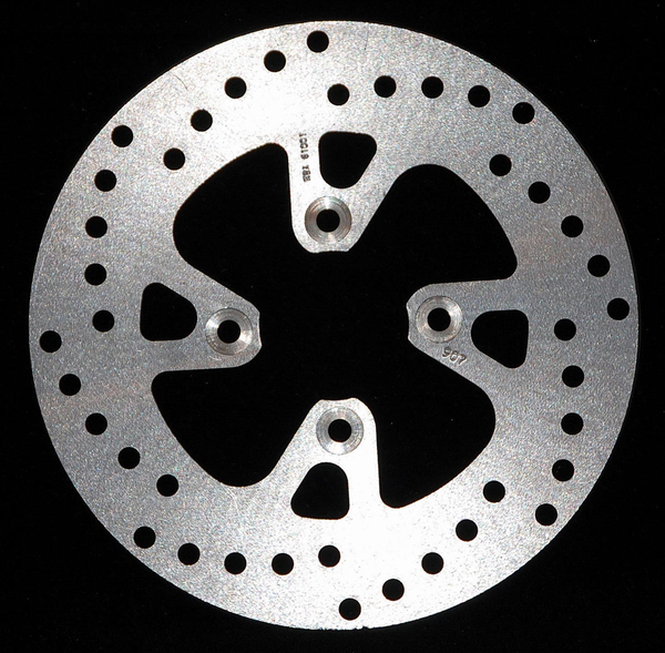 Round D-series Scooter Brake Rotor Silver, Stainless Steel, 1, nordicamoto.ro