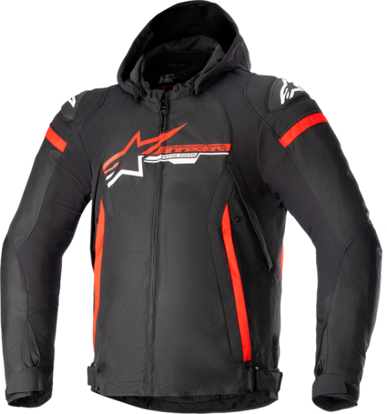 Zaca Waterproof Jacket Black, Red, White -2