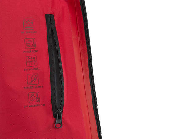Women's Corpo Rain Jacket Red, Black -5