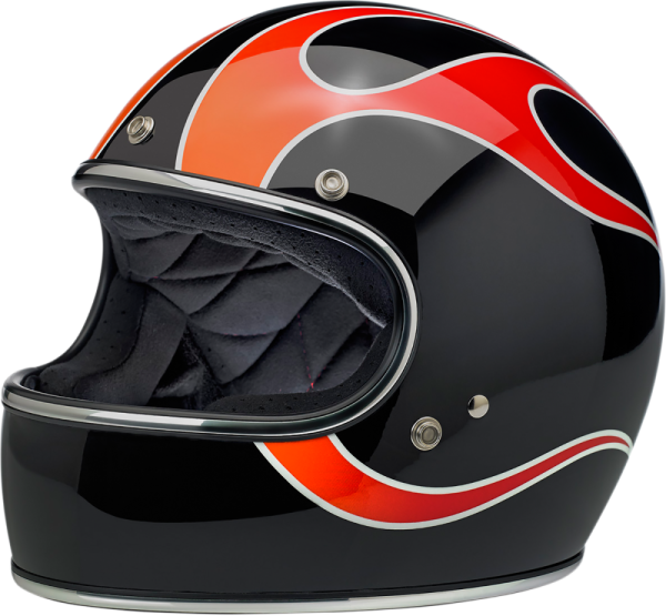 Gringo Full Face Helmet Dice Flames Large Black, Red L +, 1, nordicamoto.ro