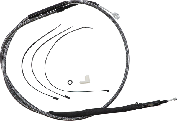 High-efficiency Polished Karbonfibr Clutch Cable Silver, 3, nordicamoto.ro