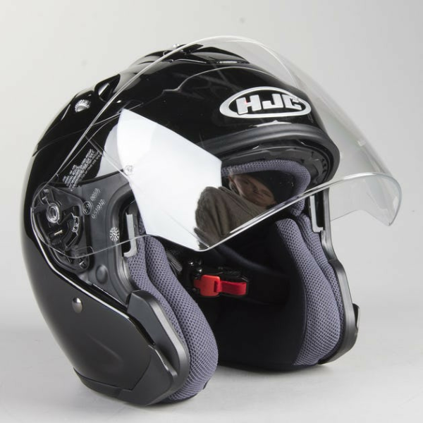 Casca HJC FG-JET Solid Lucios Negru, 4, nordicamoto.ro