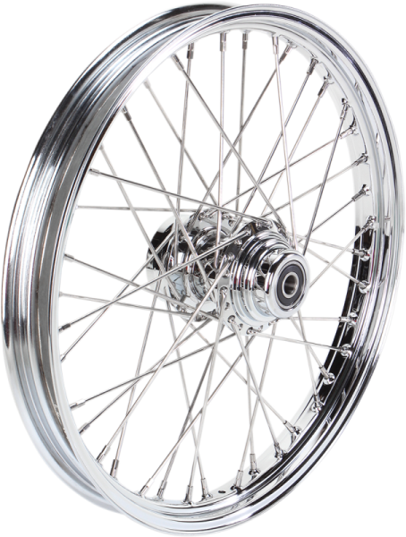 Front Wheel 21x2.15 Single-disc 40-spoke Chrome Silver, 1, nordicamoto.ro