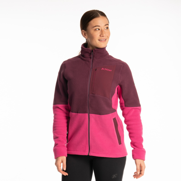 Geaca Dama Klim Darby Canyon Fleece Reflecting Pond - Milky Blue-4