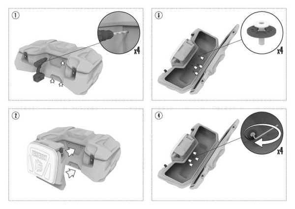 Cutie suplimentară TESSERACT cu spătar 24L – Can Am Outlander G3-0
