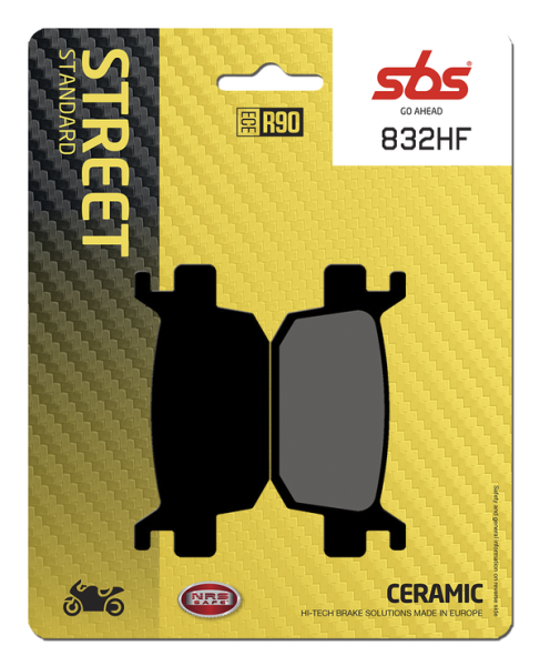 Hf Street Ceramic Organic Brake Pads, 1, nordicamoto.ro