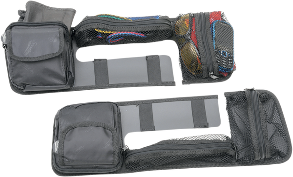 Saddlebag Lid Organizer Set Black, 2, nordicamoto.ro