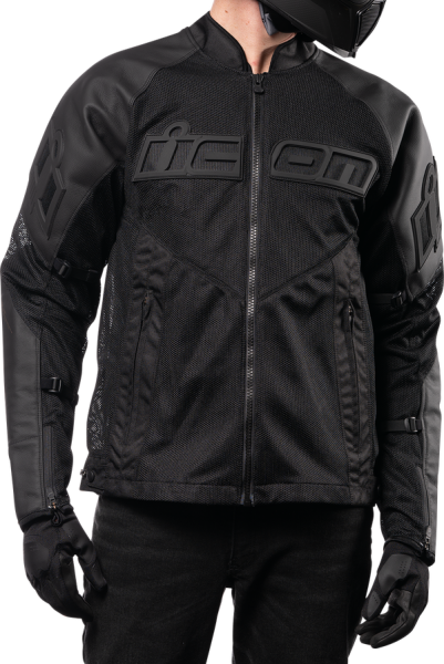 Mesh Af Leather Jacket Black -6