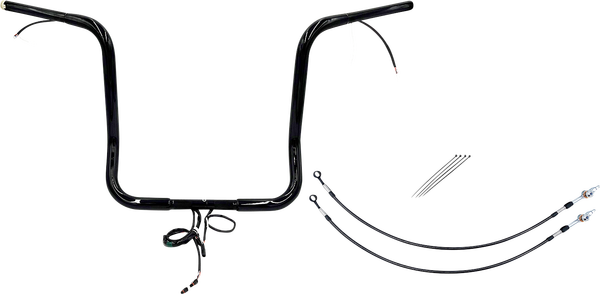 Plug & Play Ez Install 1-1/4(r) Pointed Top Handlebar Kit Black, 2, nordicamoto.ro