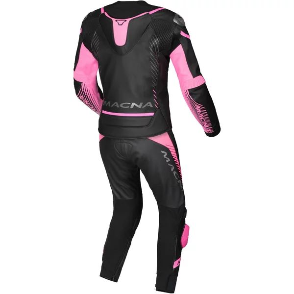 Combinezon de piele dama 2 piese MACNA TRONNIQ Negru/Roz 44, 4, nordicamoto.ro