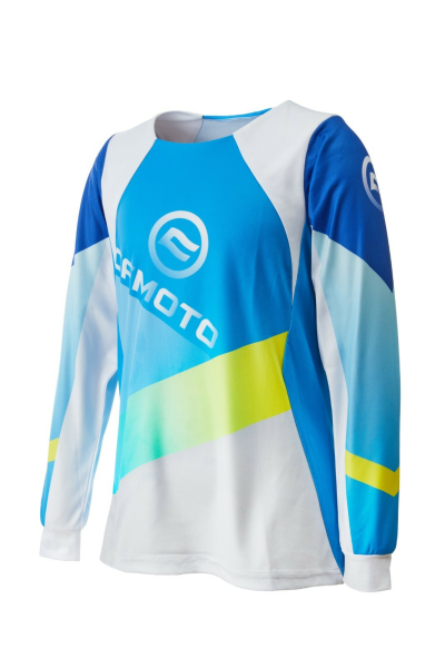 TRICOU COPII MÂNECĂ LUNGĂ CFMOTO – ALBASTRU GRADIENT_6-7, 6, nordicamoto.ro