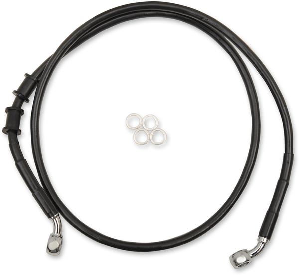 Extended Length Brake Line Black, Vinyl Coated Oversize [+102 mm (4'')], 1, nordicamoto.ro
