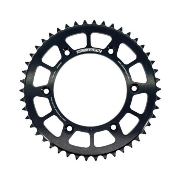 Pinion spate KTM / Husqvarna / Husaberg '90-'26 Aluminiu RACING black (48 dinti) Enduro Expert, 2, nordicamoto.ro