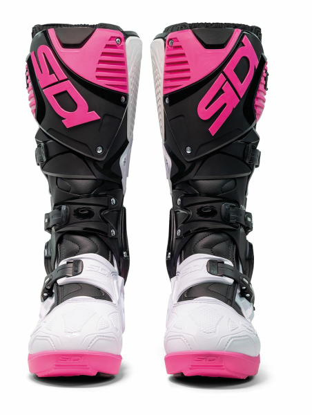 Cizme Sidi Crossfire 3 SRS Black/White/Pink-1