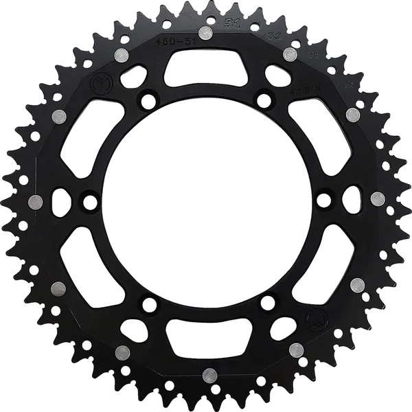 MOOSE RACING Dual Sprocket Black -0