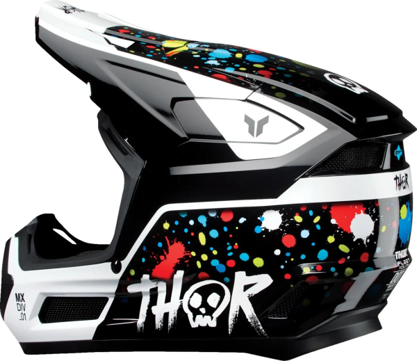 Casca Copii Thor Fleet Splat Multicolor/Alb/Negru S-2