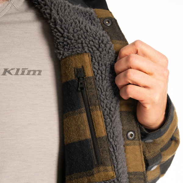 Geaca Klim Targhee Fleece Lined Flannel Dress Blues - Black-8