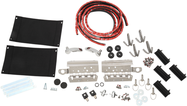 Saddlebag Lid Hardware Kit Black, 1, nordicamoto.ro
