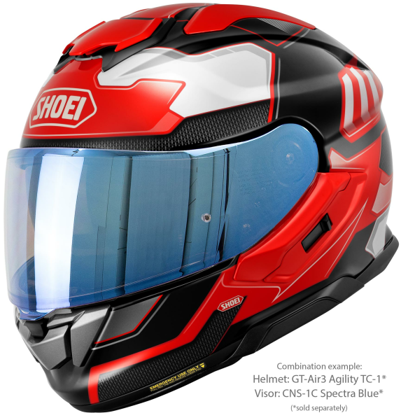 Casca integrala SHOEI GT-AIR3 AGILITY TC-1 Negru/Rosu/Alb XXL-2