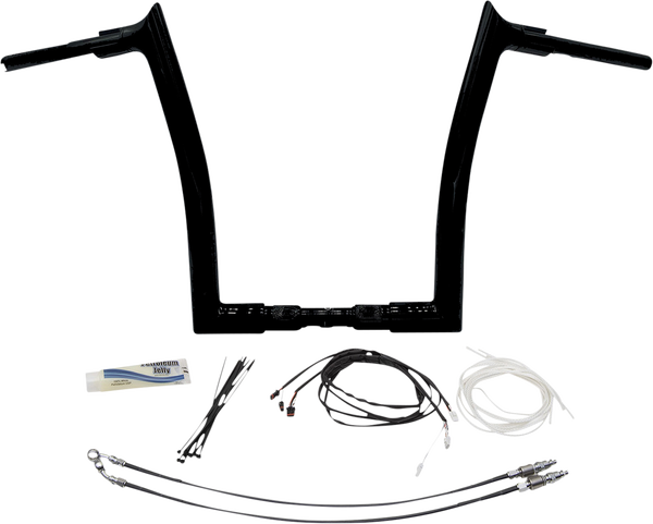 1-1/2(r) Ez Install Pointed Top Handlebar Kit Black, 1, nordicamoto.ro