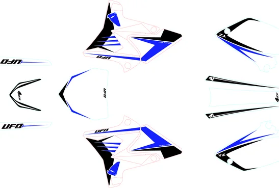 Graphics For Restyle Body Kits Black, Blue, White, 1, nordicamoto.ro