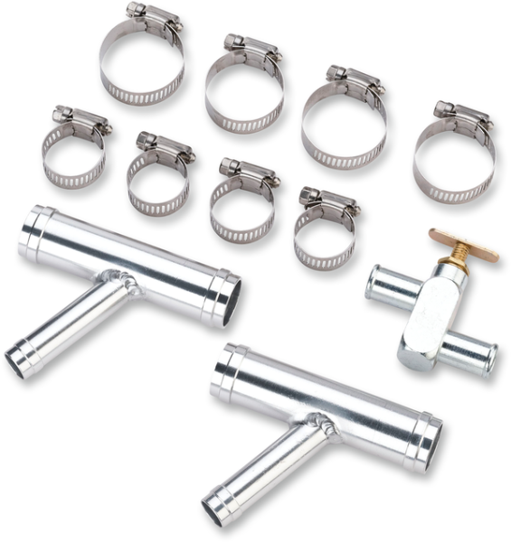 Heater Fitting Kit Silver, 1, nordicamoto.ro