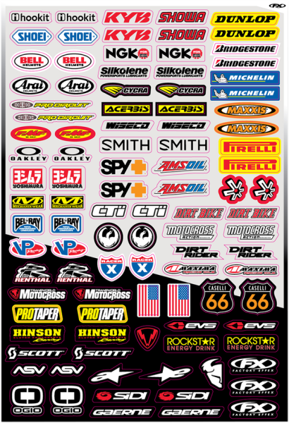 Sponsor Sticker Kit Multi, 2, nordicamoto.ro