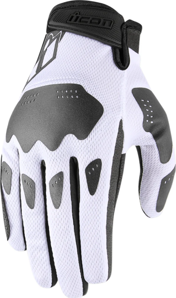 Manusi Textil/Piele Icon Hooligan™ White 2XL, 4, nordicamoto.ro