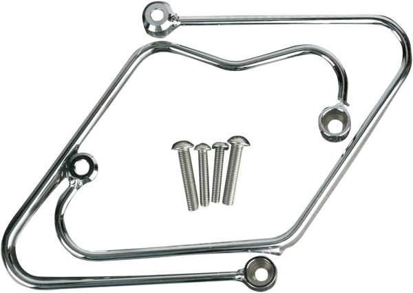 Saddlebag Support Brackets Chrome Honda Silver, 2, nordicamoto.ro