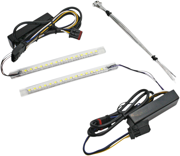Batwing Vent Insert Led Light Kit Amber, White, 2, nordicamoto.ro