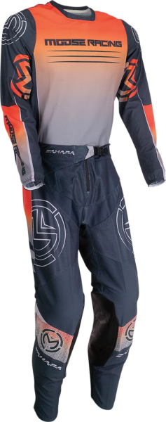 Tricou Moose Racing Sahara Orange/Grey-1