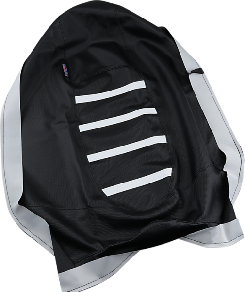 Gripper Seat Cover Black, White, 1, nordicamoto.ro